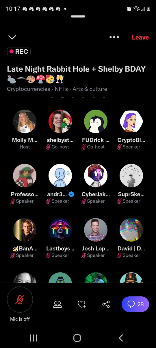 CryptoBlckParty's tweet photo. @molly_mccutch So happy this space is recorded. Molly &amp; Shelby are dropping some serious Knowledge! Happy Birthday #SeattleNFT fren @shelbystardust.🌟🌌🌬💨🎂 https://t.co/VG88RHx7vX