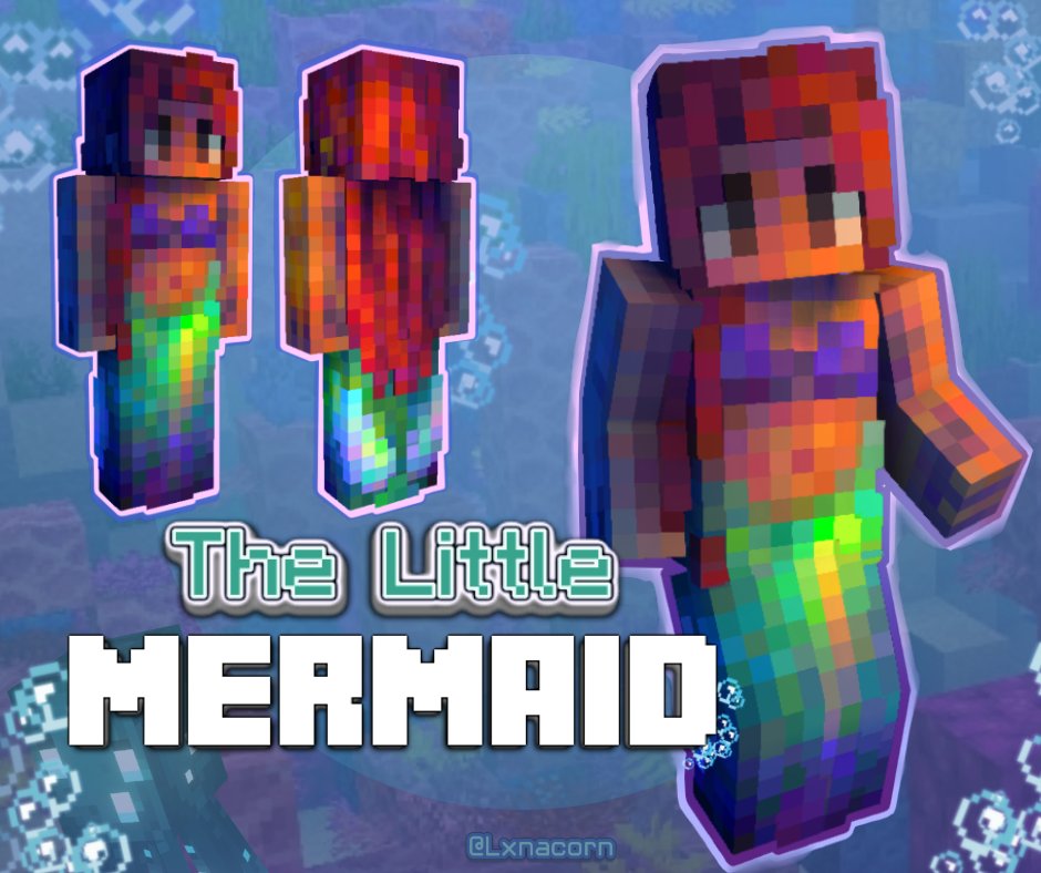 𝘼𝙧𝙞𝙚𝙡 🧜🏾‍♀️ Minecraft Skin