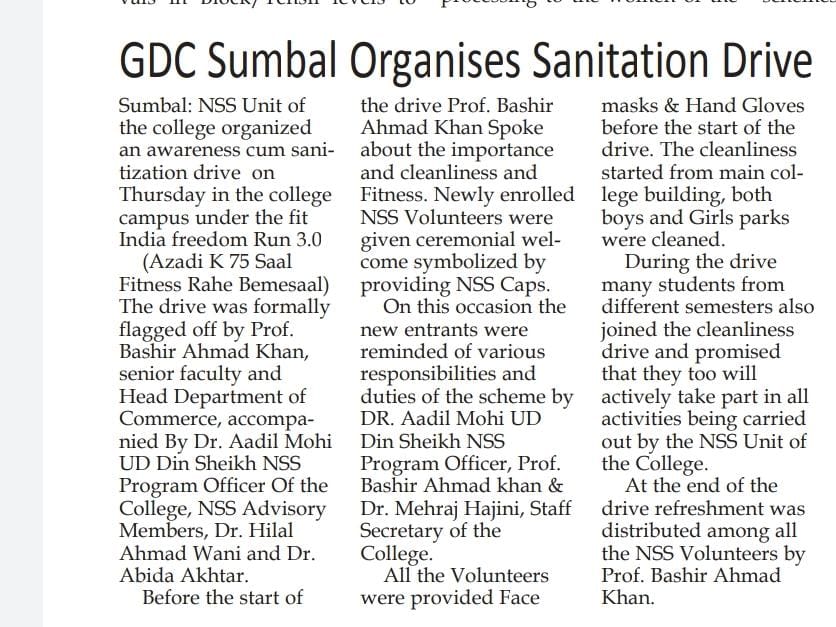 NssSumbal's tweet photo. @NssSumbal  on 6Oct held a sentization drive @PMOIndia @AadilMahii @_NSSIndia @NSSRDBhopal @NssrdD @ianuragthakur @OfficeOfLGJandK @AmitShah @dcbandipora @JmuKmrPolice @diprjk @kansalrohit69 https://t.co/FKuqZ4LkcJ