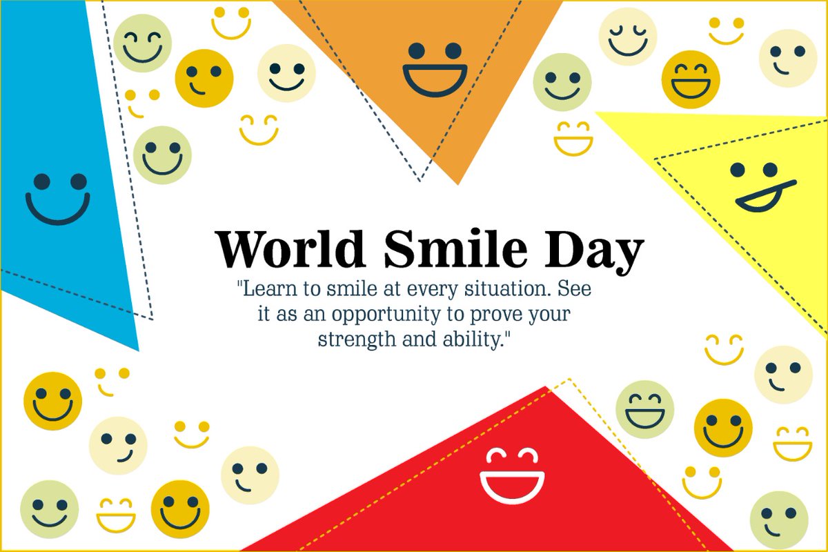insanshobha's tweet photo. A happy smile is the best adornment of the face and the best antidote in times of trouble. On this #WorldSmileDay, add grace to your face with a 10:10 and make it a habit to smile often. https://t.co/v9j9E2CCvR