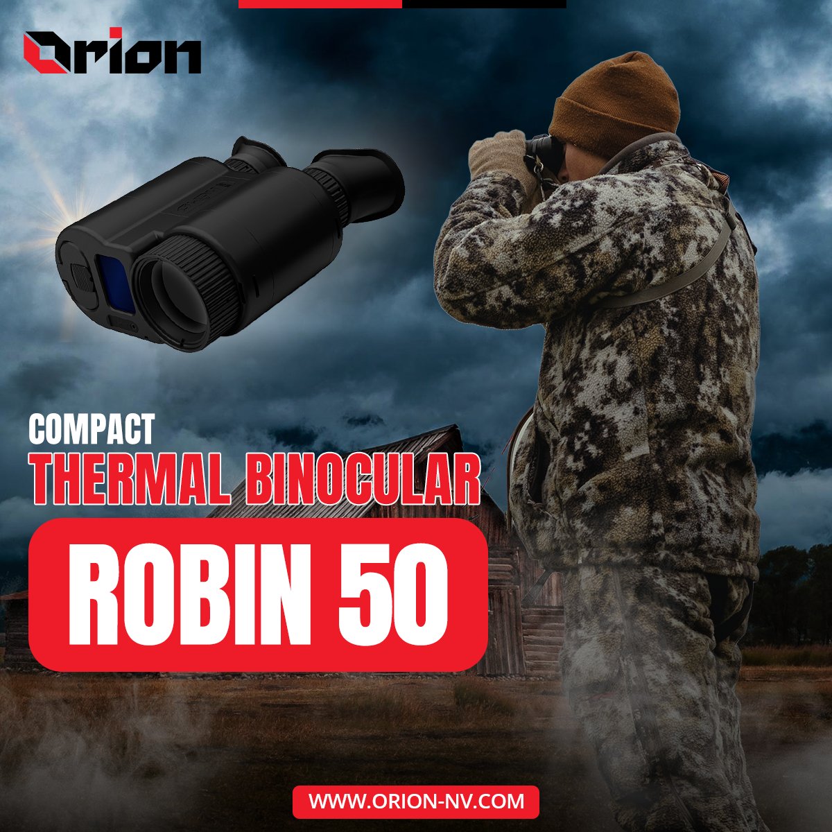 orion_nv's tweet photo. If you're ready to take your hunting game to the next level, it's finally time to get a thermal binocular that won't let you down. ROBIN 50 is the best binocular for beginners, as well as for hunters with more experience. you'll never want to go back to your old binoculars again. https://t.co/DhDGdp9gCx