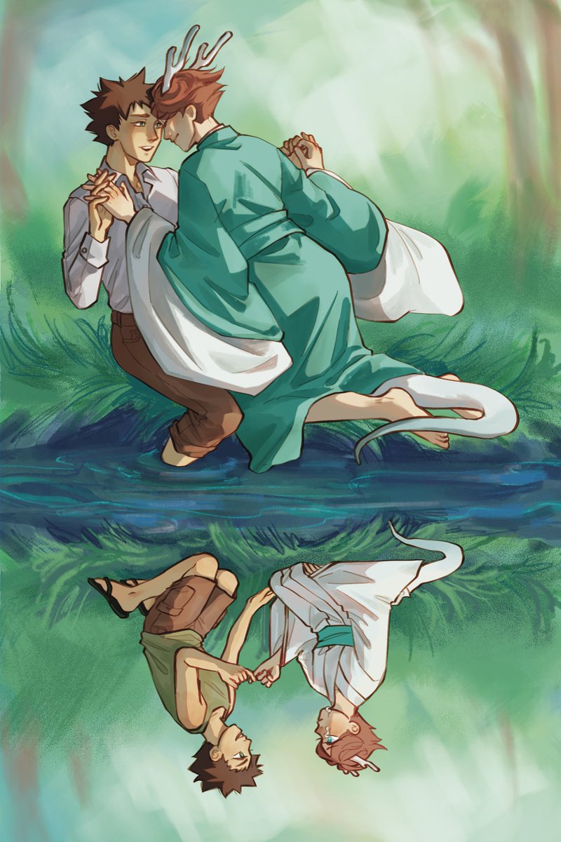 mint_teaa95's tweet photo. Reverse #iwaoi big bang art piece for @iwaoibb!! The fic was written by the loveliest, sweetest, most amazing @drawingasmile !!! 

Link to the fic in the replies <33 https://t.co/kFQt2iZsTo