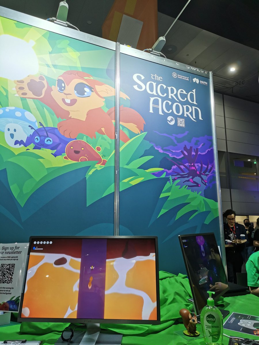 A lovely day at #PAXAUS !! Check out the wonderful Indies <a href="/togeproductions/">Toge Productions 🌱</a> , <a href="/UmbrellaPartyCo/">Umbrella Party ☂️ #MISKA</a> , <a href="/hojoStudio/">Hojo Studio 🛒 Wishlist BraveCart on Steam! 🛒</a> and <a href="/afewdragons/">The Sacred Acorn - ✨Out now on PC✨</a> !!