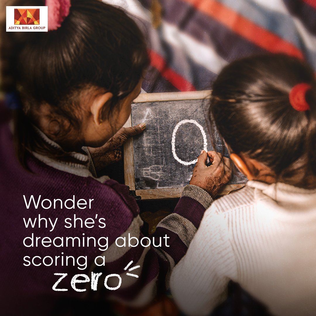 Better than the highest scores, a zero can light up school-going girls everywhere. How? Watch this space to know more. #AdityaBirlaGroup #BigInYourLife #GirlChildDay #GirlChildEmpowerment #GirlPower #GirlChidEducation #GirlChildMatters