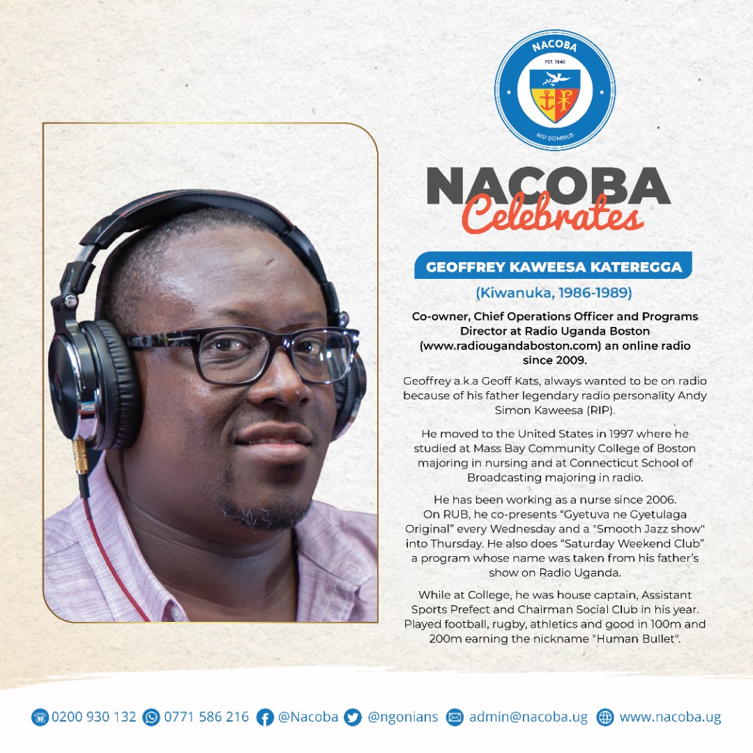 ngonians's tweet photo. Today @ngonians celebrate @geoffkats  programs director @RadioUgBoston Thank you sir for the great work and service. We salute you! 🥳🥳
#nisidominus https://t.co/T6r1qxVMvq
