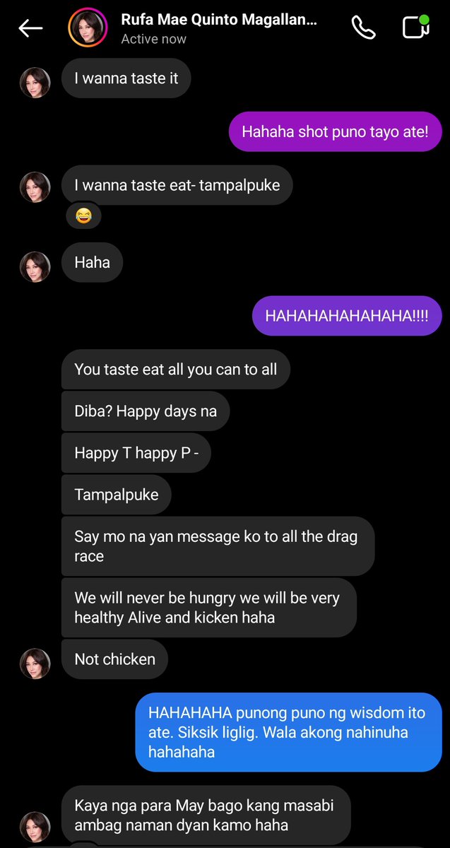 eva_lequeen's tweet photo. Sobrang lalim ng usapan namin ng ate kong Rufa Mae. May message siya para sa Tampalpukeans na kapupulutan talaga ng aral. 💖✨️🐟 https://t.co/L6wgX8xDoh