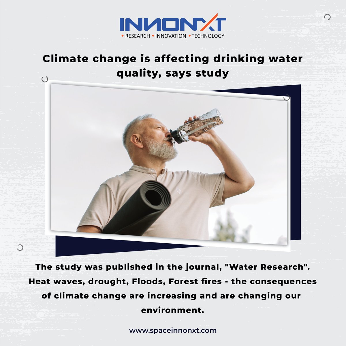 innonxt's tweet photo. The study was published in the journal, "Water Research". Heat waves, drought, Floods, Forest fires - the consequences of climate change are increasing and are changing our environment.
.
.
.
 #spaceinnonxt #innonxt #research #innovations #technology https://t.co/R2hsMki7z8