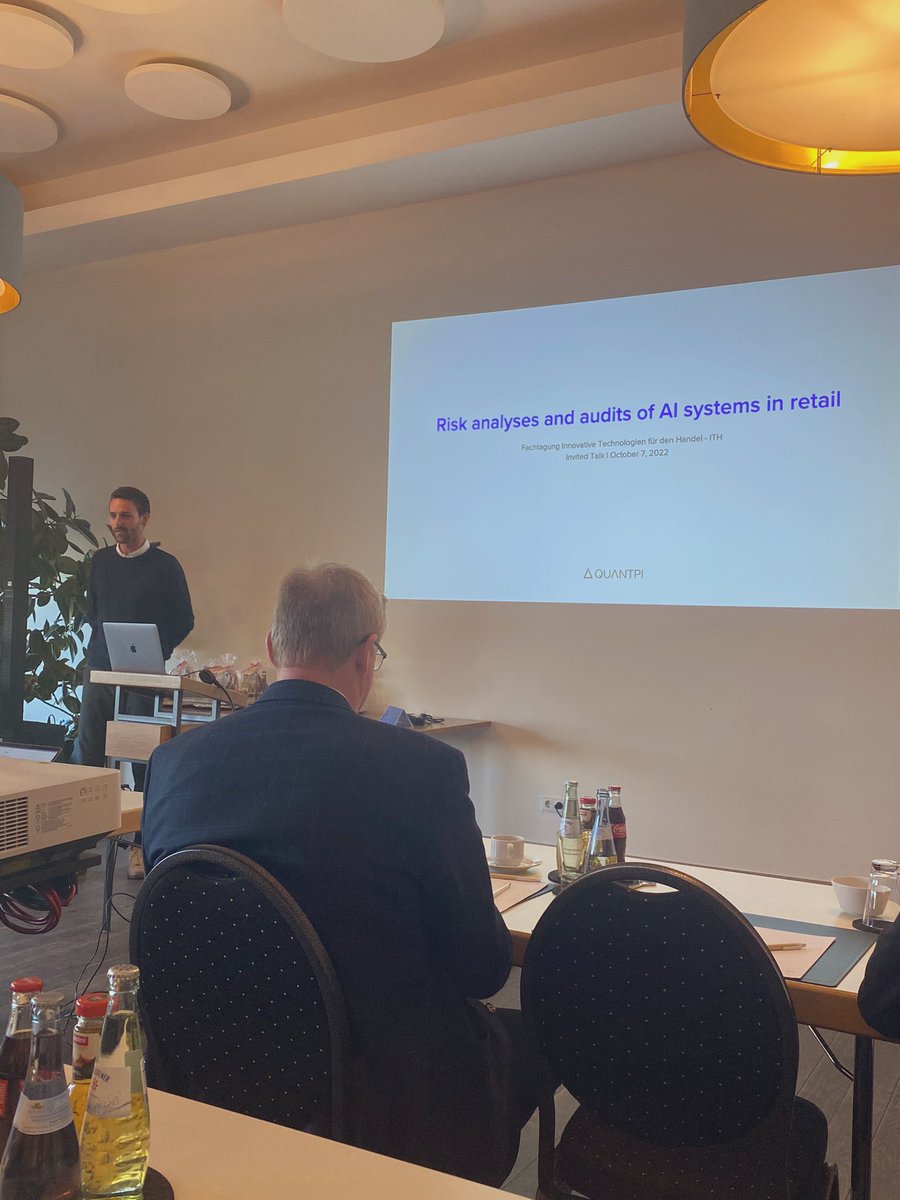 innoretail's tweet photo. Vielen Dank an Lukas Bieringer für seinen Vortrag: „Risikoanalysen und Audits von KI-Systemen im Handel“ https://t.co/vVewmeGMeE