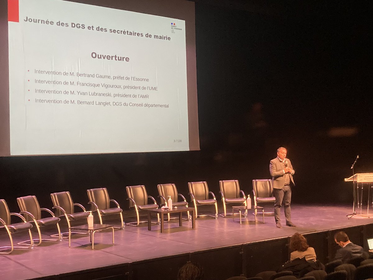 Journée des DGS @sndgct <a href="/SndgctI/">SNDGCT-IDF</a> et secrétaires de mairie de l’Essonne : une belle initiative de la prefecture <a href="/Prefet91/">Préfète de l'Essonne 🇫🇷</a> avec <a href="/Maires_Ruraux/">AMRF</a> @ylubraneski <a href="/UnionMaires91/">Union des Maires de l’Essonne</a> <a href="/FrVigouroux/">Francisque Vigouroux</a>   : une reconnaissance du rôle essentiel des dirigeants  territoriaux à la cohésion nationale