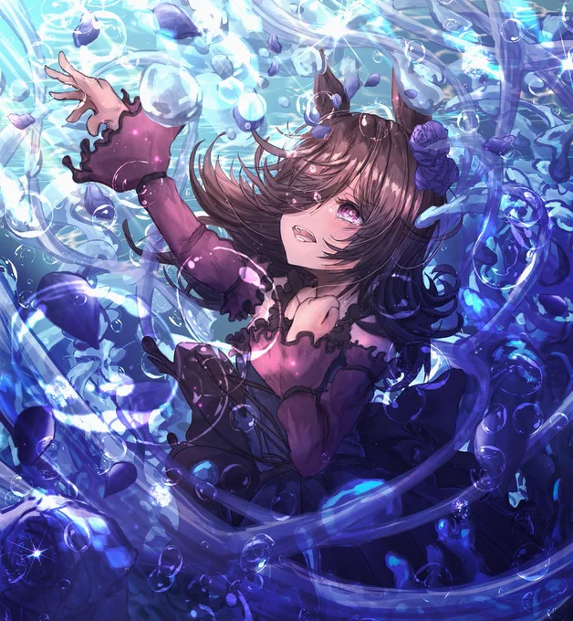 #あなたのあお色の作品を見せてください #ウマ娘これかなぁ～('ε`;)ウーン… 