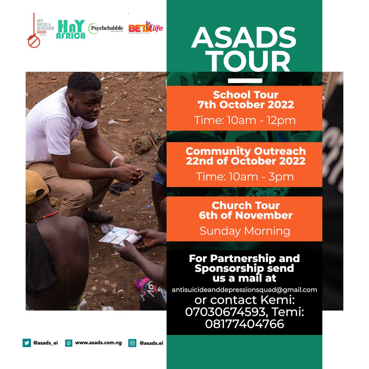 Asads_ei's tweet photo. Its today 💃💃💃

In the next few mins, we will officially begin #ASADSTour starting with the school outreach at Comprehensive Senior High School School, Alapere.

On the 22nd of October, we will proceed with #communityoutreach. https://t.co/MPanHMZXLl