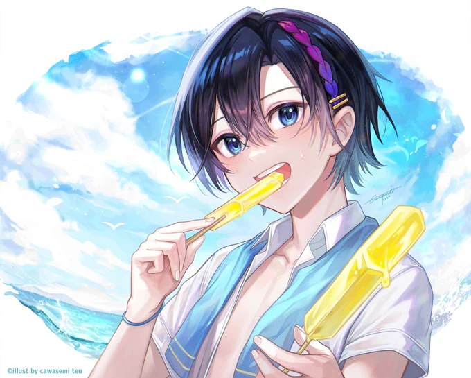 #あなたのあお色の作品を見せてくださいさわやか 