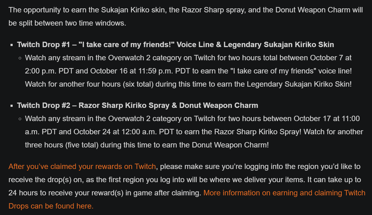 OverwatchNaeri's tweet photo. Overwatch 2 Kiriko x Twitch Event Details

you can earn progress towards a drop on any channel in the #Overwatch2 category on Twitch. https://t.co/p439vG4G60