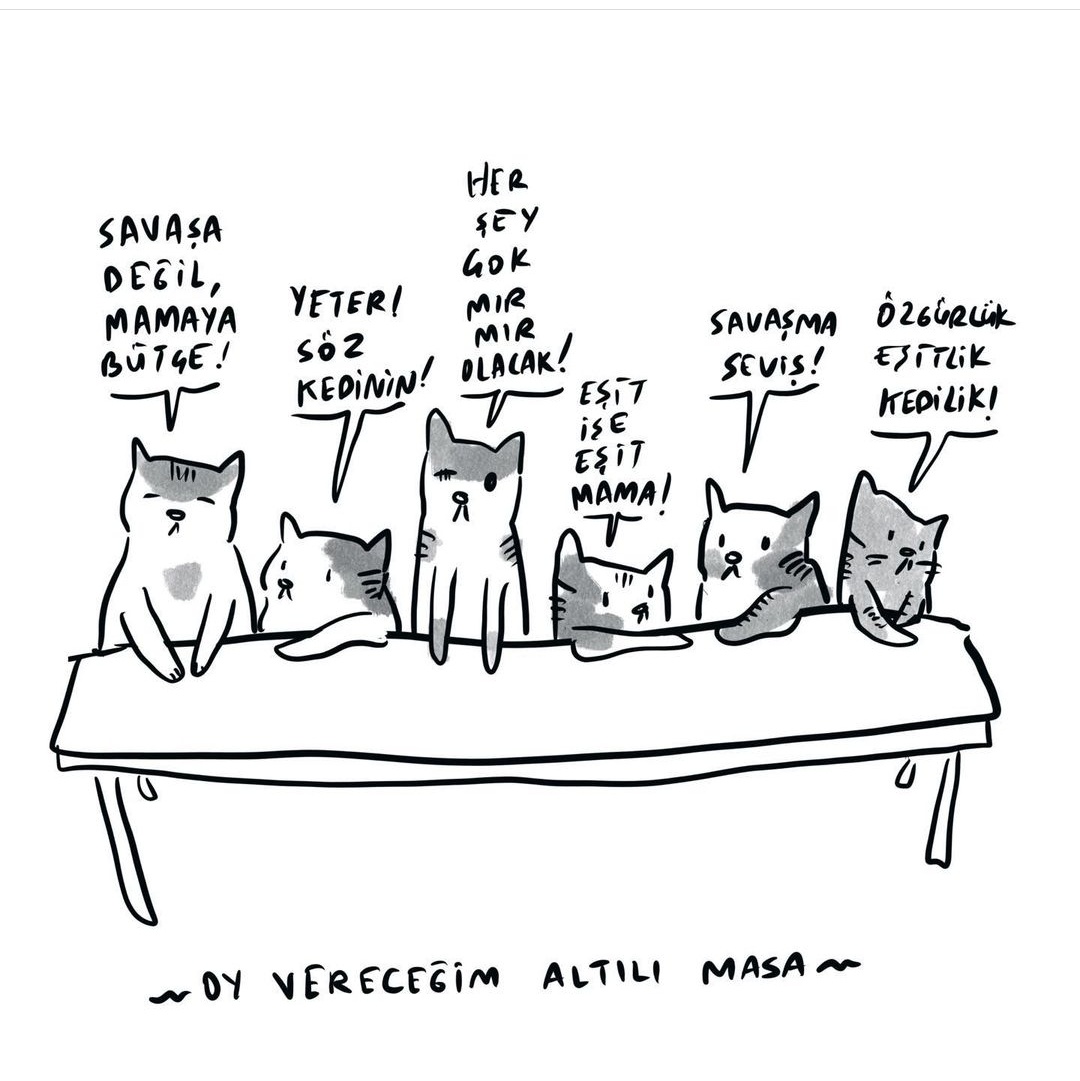 Oy vereceğim tek altılı masa. 
#AltılıMasa