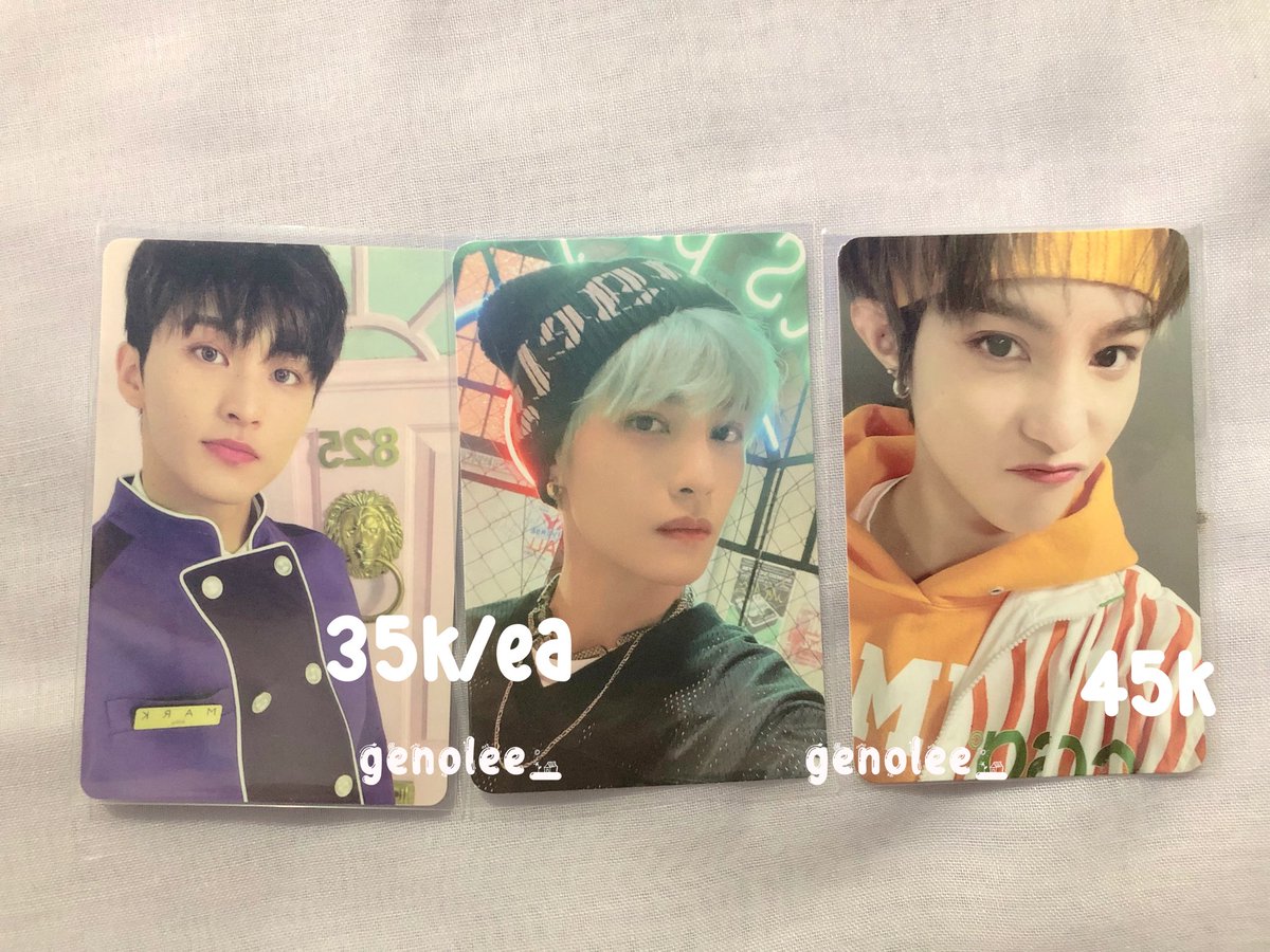 Help RT ! ; wts / want to sell | lfb ina only

☆ yangyang pc selca id card universe 45k 
☆ yangyang tc let's play ball 35k 
♡ mark keycard 35k

✅ packing
✅ keep event with dp
💌 condi by dm
📍jatim

t. wts nct dream season greeting 2022 sg2022 yangyang universe wayv mark nct