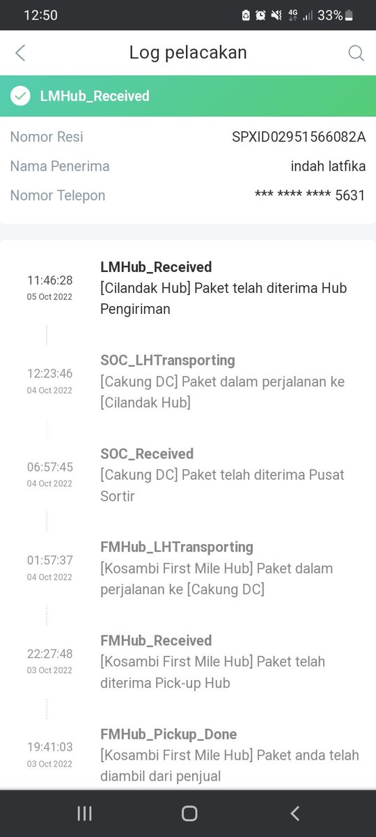 _tribuana's tweet photo. @ShopeeCare @ShopeeID @ShopeeXpress ini paket stuck. Padahal udah dr 2 hari lalu. Kapok pake shopeexpress lama bgt bgini. Kebangetan https://t.co/PghKI5sEmA