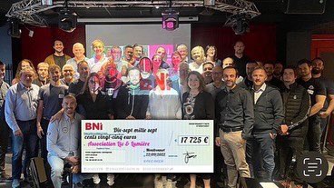 BNI N’Clyde merci du fond du cœur! 💝
Les membres composés de femmes et d’hommes altruistes, réunissant leurs compétences pour le mieux être des enfants hospitalisés.
17 725€ récoltés pour l’achat des lunettes virtuelles et d’une programmation novatrice- Massues/ Croix-Rouge