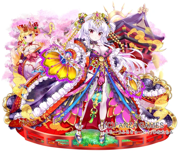 【お知らせ】DMM GAMES 「ふるーつふるきゅーと! 」現在ふるフェスで登場中のエモル描かせていただいています～華やかになるように描きました!どうぞよろしくお願いいたします! #ふるふる #ふるーつふるきゅーと 