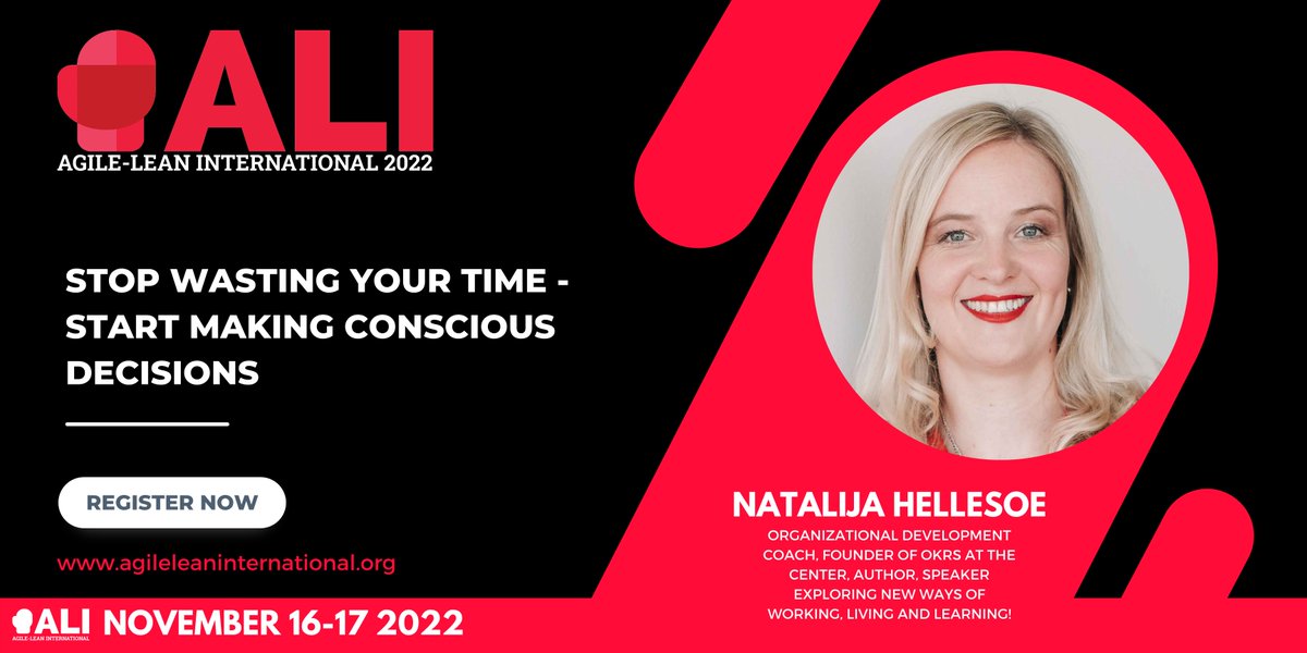 Start making better decisions. Learn how with Natalija Hellsoe at #ALI2022 agileleanireland.org