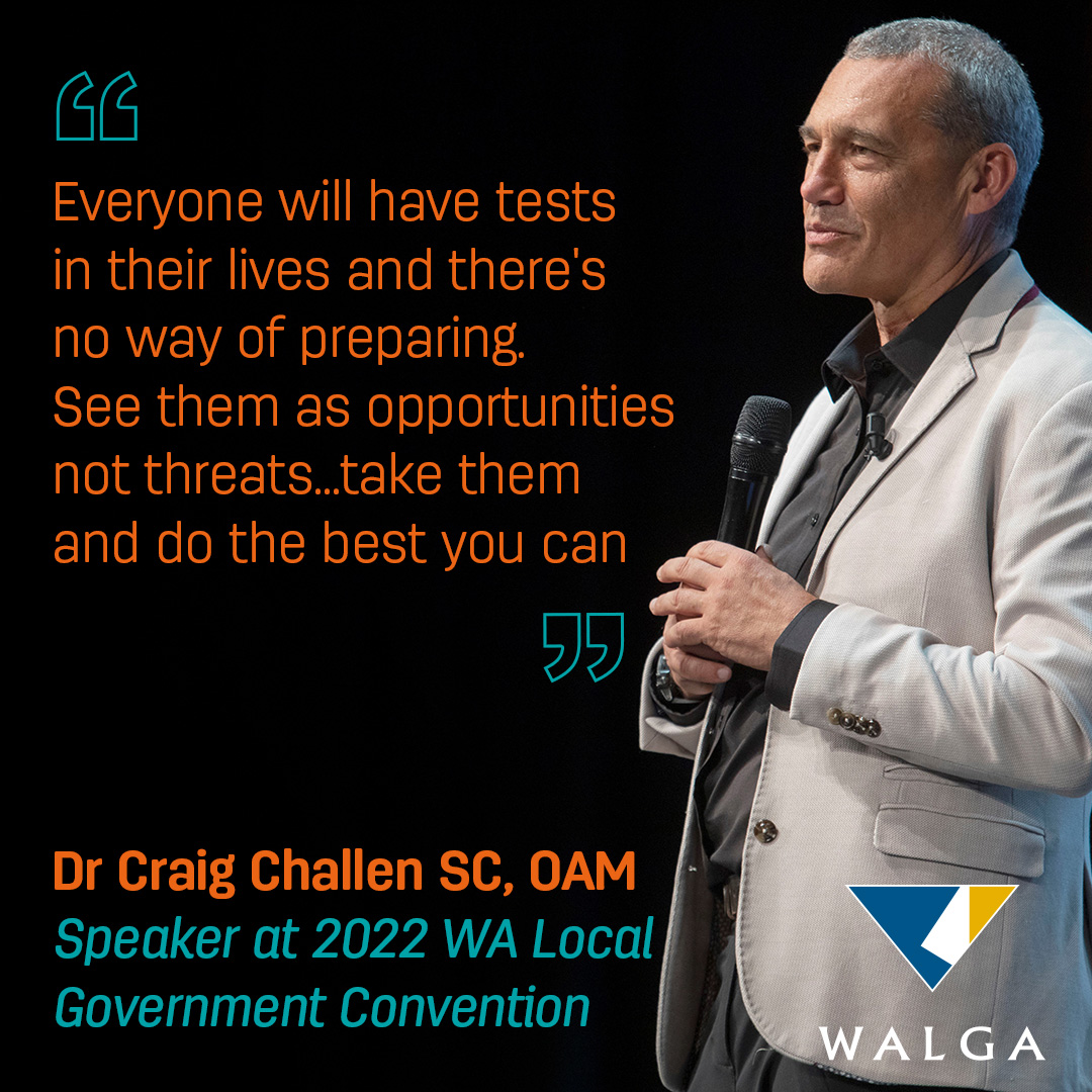 WALGA (@walga) on Twitter photo Dr Craig Challen OAM enthralled the crowd with his presentation on the Thai cave rescue in July 2018 as the 2022 WA Local Government Convention and Trade Exhibition closing keynote.
#LGC22 Dr Craig Challen OAM enthralled the crowd with his presentation on the Thai cave rescue in July 2018 as the 2022 WA Local Government Convention and Trade Exhibition closing keynote.
#LGC22