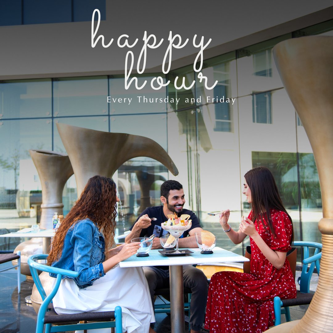 GrandMill_MCT's tweet photo. Tap into the weekend and get 25% off on food and drinks during Happy Hour  Mazaj Terrace.

Every Thursday and Friday from 5 pm - 6 pm.

For more info call or Whatsapp +96897433203.

#HappyHour #MazajTerrace #Mocktails #Lounge #Muscat #Oman https://t.co/Sxi2YuSvpB
