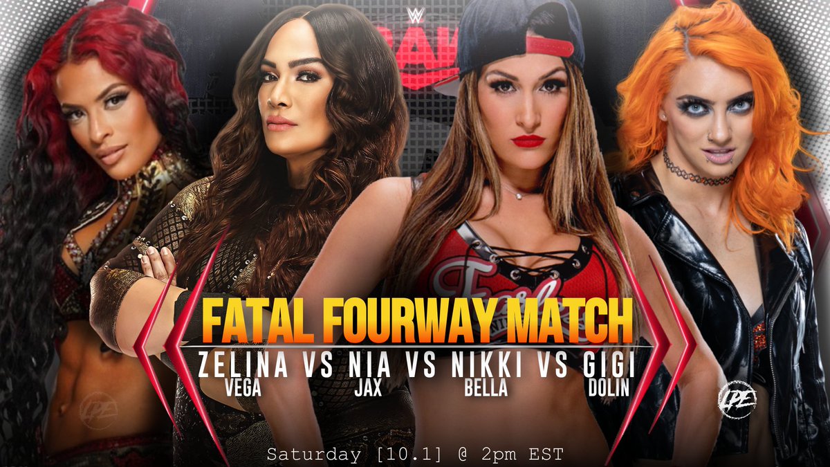 This Week on Raw, Live from Queens New York: Zelina Vega will make her way to her hometown as she will be placed in a Fatal Four-way Match with Nia Jax, Nikki Bella & Gigi Dolin! https://t.co/akCoEK3Ki2