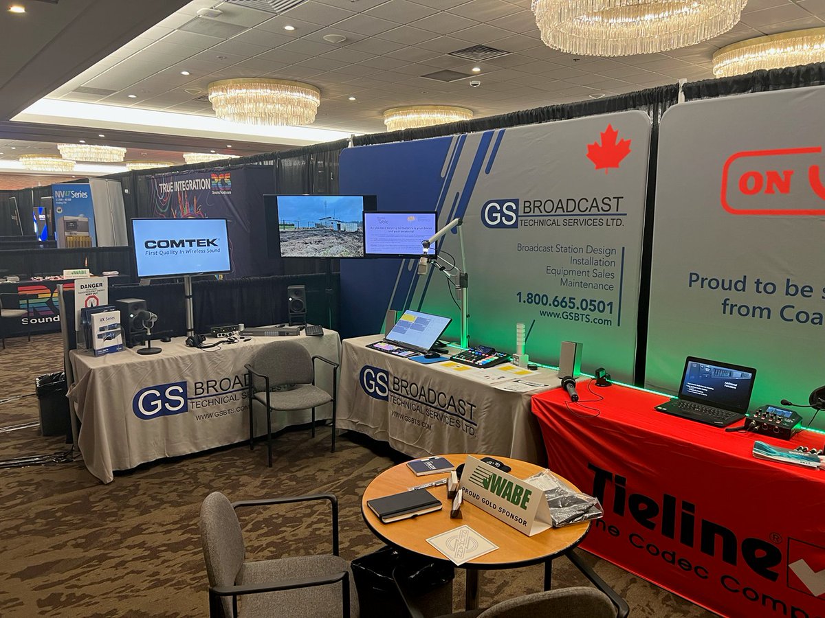 Tieline's tweet photo. It was a pleasure to spend this week with Sarah and Richard from GSBroadcast Technical Services and all of our friends at @WABE_Convention. We can’t wait to see everyone in Vancouver next year! #Tieline #WABE #GSBroadcastTechnicalServices https://t.co/JMM4ma2v4u