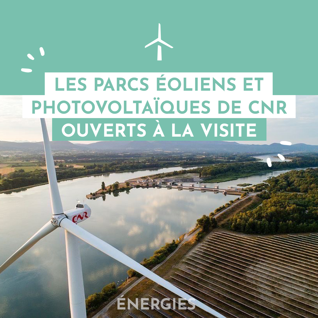 [#FêteDeLaScience] Dans le cadre de sa démarche de #TourismeIndustriel, CNR propose aux scolaires et au grand public de plonger dans le monde des #EnergiesRenouvelables avec la visite de ses parcs #éolien et #photovoltaïque. #FêteDeLaScienceAvecCNR bit.ly/3Chdlfs