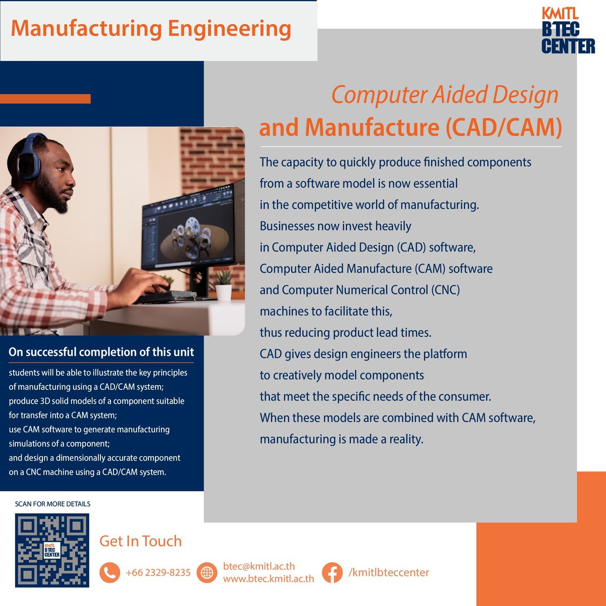 kmitlbteccenter's tweet photo. Computer Aided Design and Manufacture (CAD/CAM)
.
Contact us :
Tel: 02-329-8235
Mobile: 096-328-8935 Asst.Dr. Chaowalit Hamontree (ผศ.ดร.เชาวลิต หามนตรี)
Email: btec@kmitl.ac.th
Facebook: /btec.kmitl
Instagram: kmitl_btec_center
.
#KMITLBTEC
#btecthailand 
#opennow 
#bookingnow https://t.co/sX08Wgpg8j