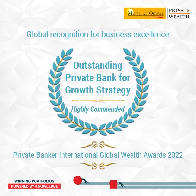 MotilalOswalPW's tweet photo. It gives us immense pleasure to share that we have been highly commended as an ‘Outstanding Private Bank for Growth Strategy’ at the Private Banker International Global Wealth Awards 2022.
@BankerNews @AshishShanker7
#WinningWithKnowledge #MotilalOswal #WealthManagement https://t.co/o1dajVuMij