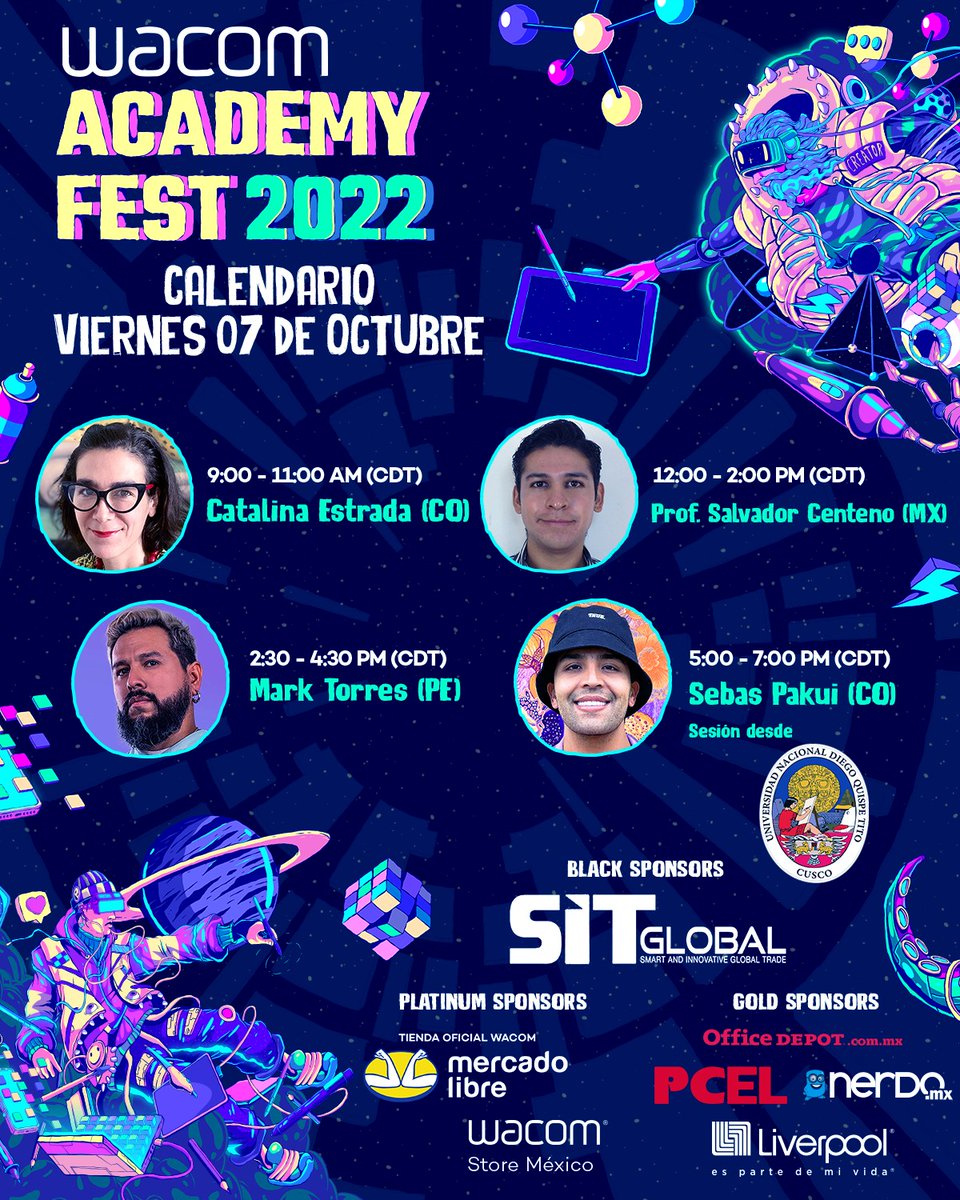 chavitafi's tweet photo. Es hoy, es hoy!

Únete al Festival más grande de Diseño, Arte, Ilustración y Fotografía en Latinoamérica.

Un evento totalmente gratuito!!!
Regístrate aquí:
https://t.co/6xl2trTvkP

@wacom @WacomEspanol @Wacom_Mx @ColombiaWacom @wacom_ar https://t.co/F3q4h8Mya9