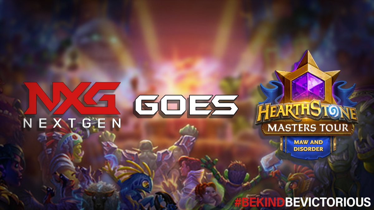 nextGen_eSport's tweet photo. 🔥🔥Masters Tour Six - Maw and Disorder🔥🔥

This weekend is the last masters tour stop of the year and our player @RudolfoHS is ready to go. We wish him the best of luck 🍀 go for it 💪

📄https://t.co/6s6FQiURk7

#hearthstone #masterstour #esports #mawanddisorder #nxgftw #cup https://t.co/AhnzI533Mw
