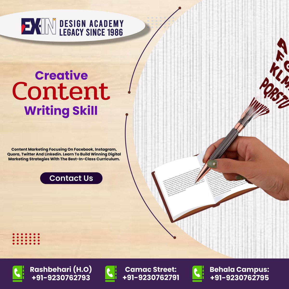 ExinCmd's tweet photo. Learn contentwritting  With us.....

#contentwriting #contentmarketing #contentwriter #digitalmarketing https://t.co/dPW8ytYhpo