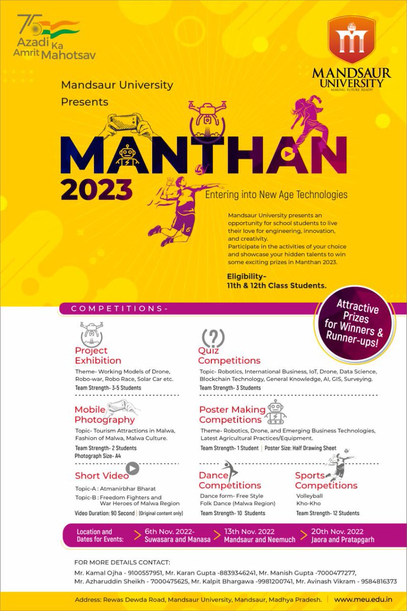 Mandsaur University tweet media