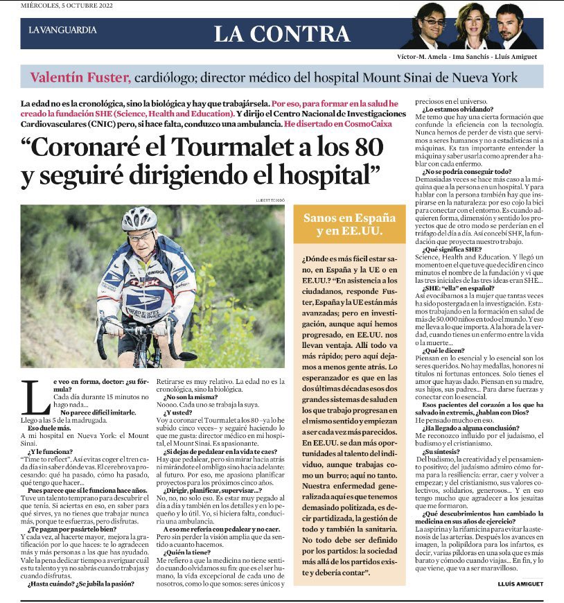 malcocer8's tweet image. #ValentinFuster
" Servimos a seres humanos, no a estadísticas ni máquinas".