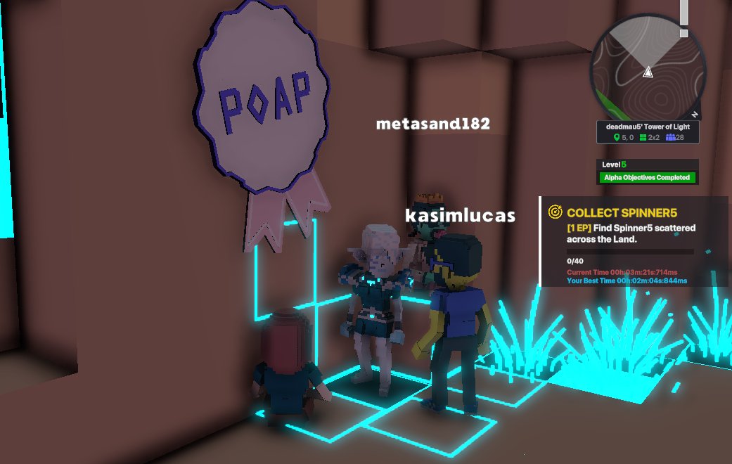 Minam1z's tweet photo. @TheSandboxGame @deadmau5 I just participated in the #SandboxAlphaS3Giveaway for a chance to win 500 SAND! Found George from the Metaglitch in @deadmau5's Tower of Light, check out my screenshot below!
👇 https://t.co/Gkf5mfvNYT