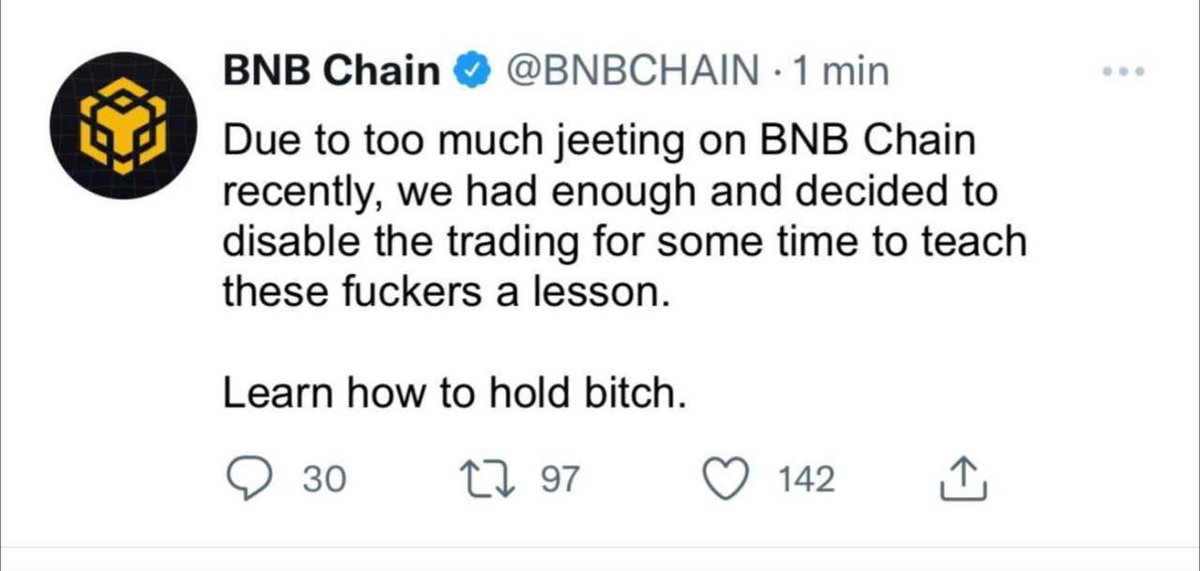 😂 <a href="/cz_binance/">CZ 🔶 BNB</a> out here teaching you all an important lesson!

#BSC #BNB #Crypto #Binance #BNBhack