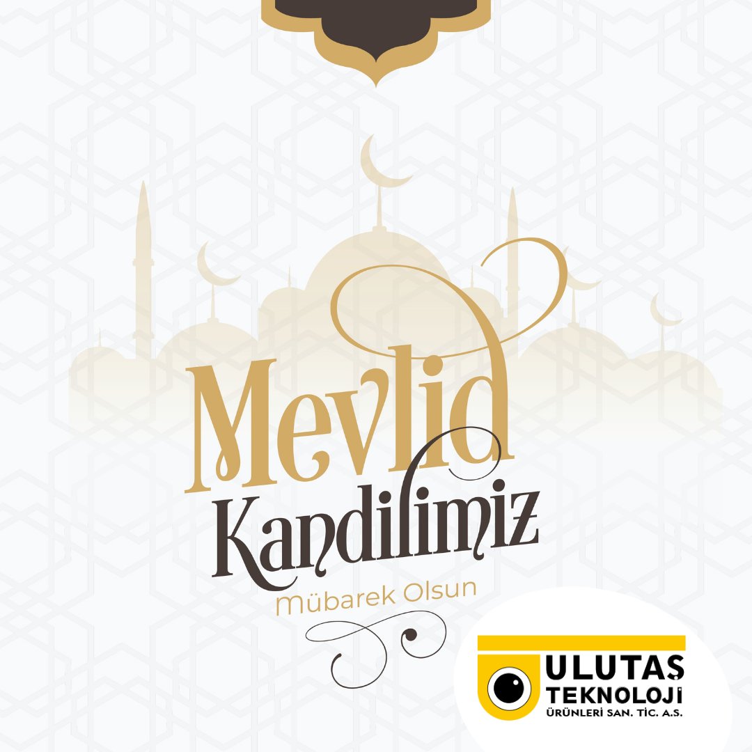 Tüm İslam Alemi'nin Mevlid Kandili'ni kutlarız...

#UlutaşTeknoloji