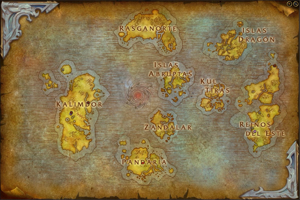 Proenix on Twitter: "[#WoW] Mapa del mundo de Azeroth en Dragonflight ...