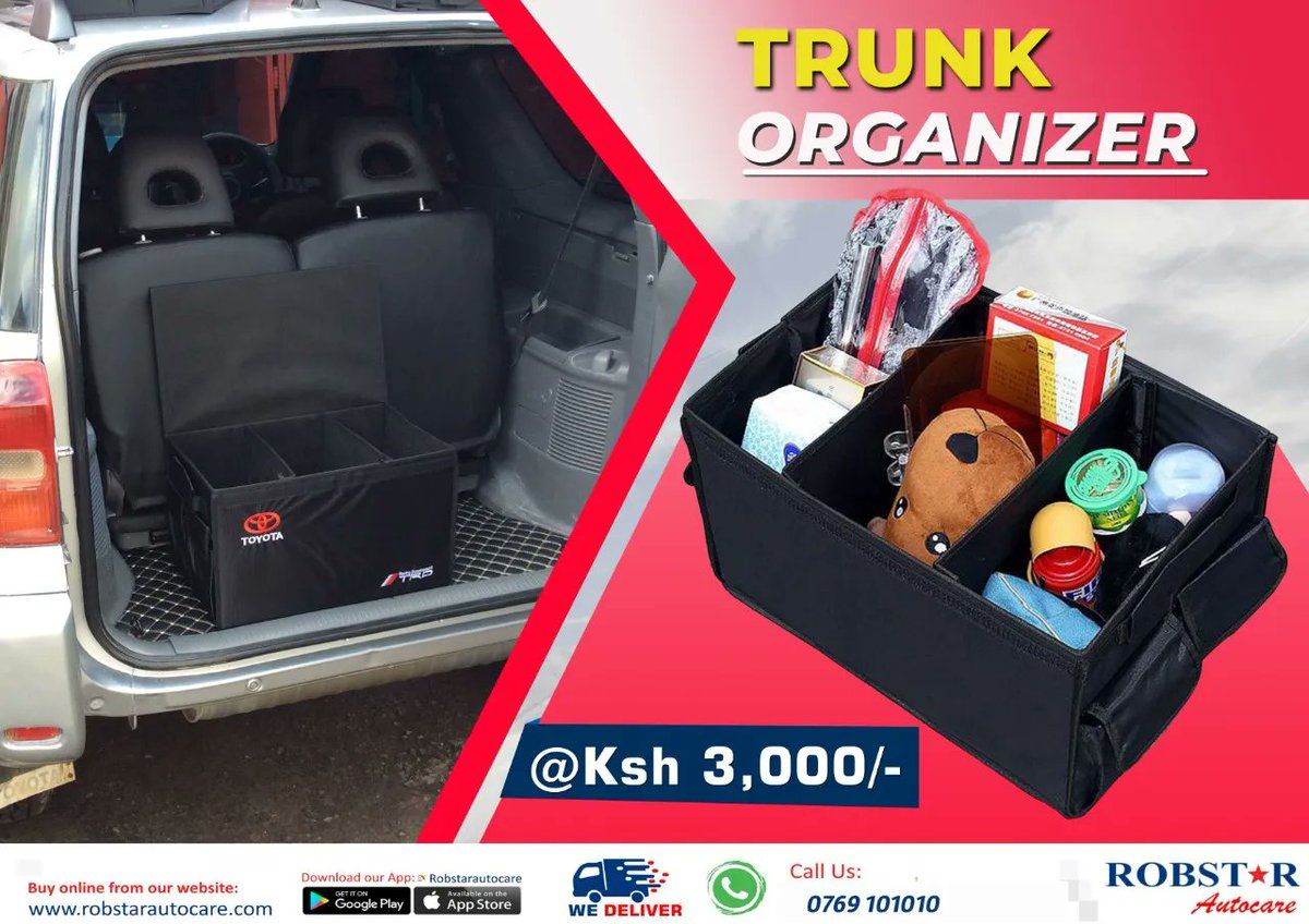 RobstarAutocare's tweet image. Neatness is a #lifestyle!
How do you keep your car tidy?
Order a #bootorganizer today
We deliver country wide.