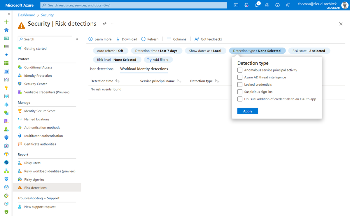 Thomas_Live's tweet photo. Just in time for my upcoming sessions @HIPConf Germany, there are some interesting new features to #AzureAD #WorkloadIdentities. Federated Credentials can be used for #ManagedIdentities and a new IPC detection seems to be available. So, it's time to update slides and demos.... https://t.co/DGtQSYXdC2