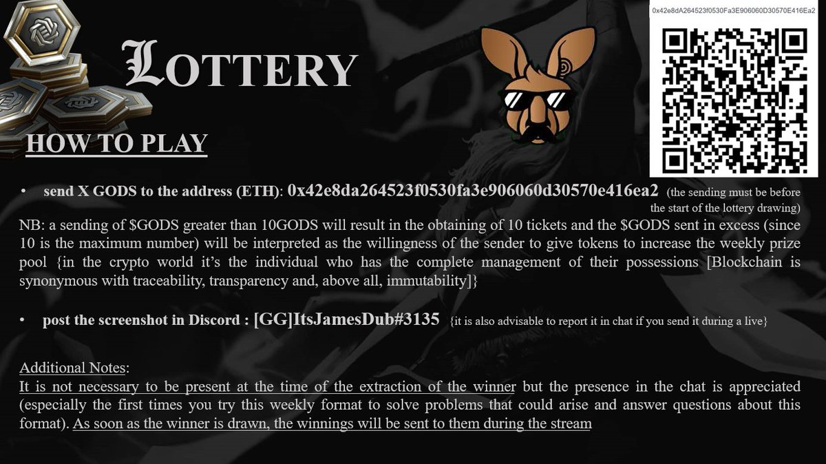 ItsJamesDub's tweet photo. 5.5 hours until the JamesDub @godsunchained Champions Lounge Soiree on @gu_stakes!!

Free to enter tournament $100USD prizepool https://t.co/453HyhoRRm

Our first ever lottery (Check 2nd Pic for info)

Plus Coronet Giveaway! Retweet to enter!

https://t.co/2WCKhV3lIF ..plus guest https://t.co/a5SCO7ZL6z