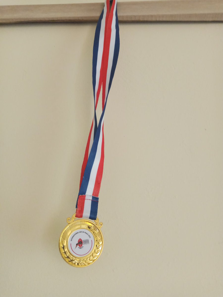 SamaritanOrgan1's tweet photo. 21st September 2022, I was feted with awards: a medal and certificate of being peace champion by @NCIC_Kenya. This is because of the platform I was provided by @WIIS_HoA under BRACE project in Samia Sub-County, Busia County on #PCVE. The small wins that matter. https://t.co/zB2reGqKQ1
