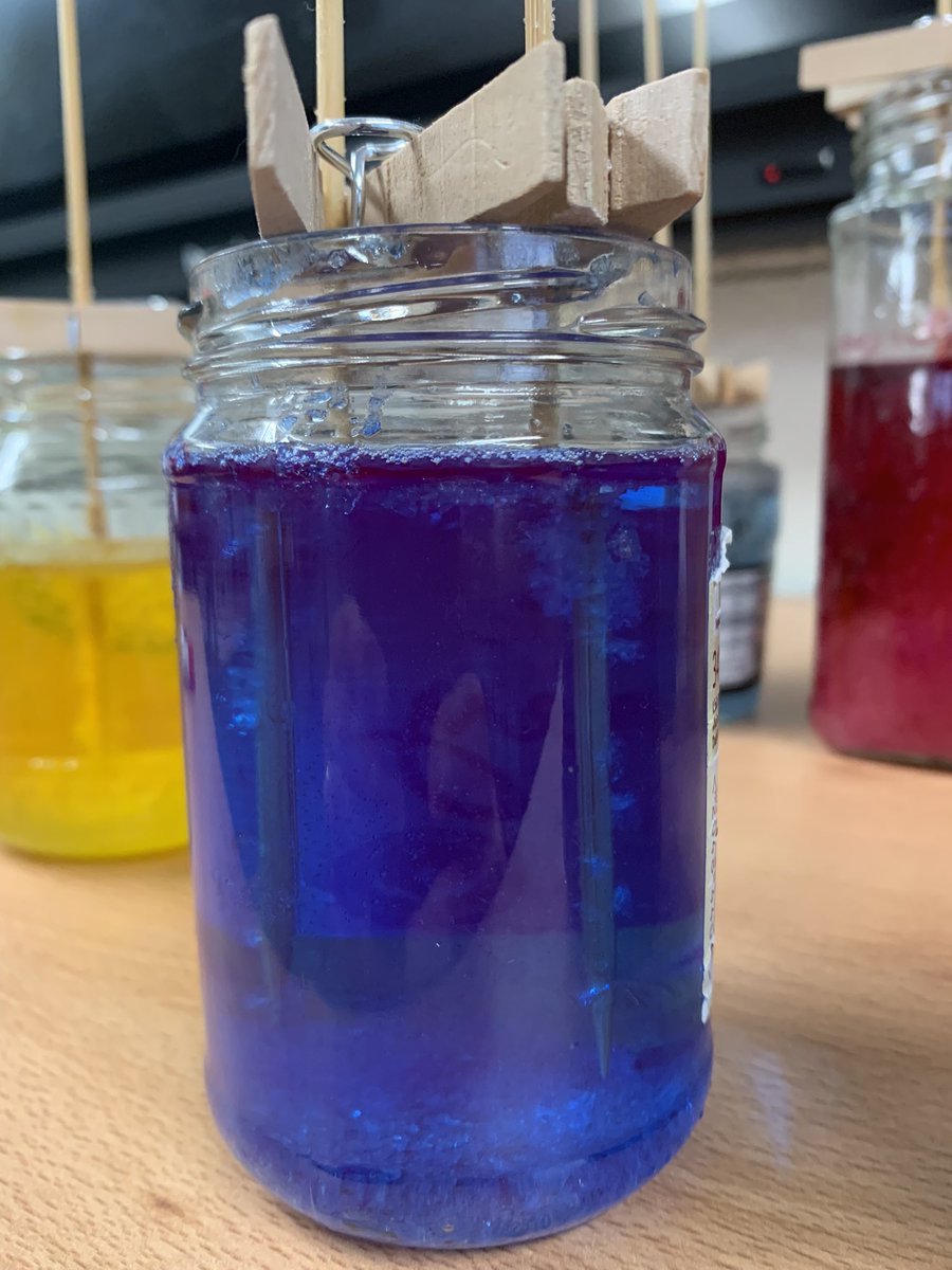 MrRyan1stclass's tweet photo. Update: On Day 3, significant sugar crystals have formed in many of the jars. They will be ready to eat very soon! 😄 @followstannes https://t.co/yTKXGmxSLw