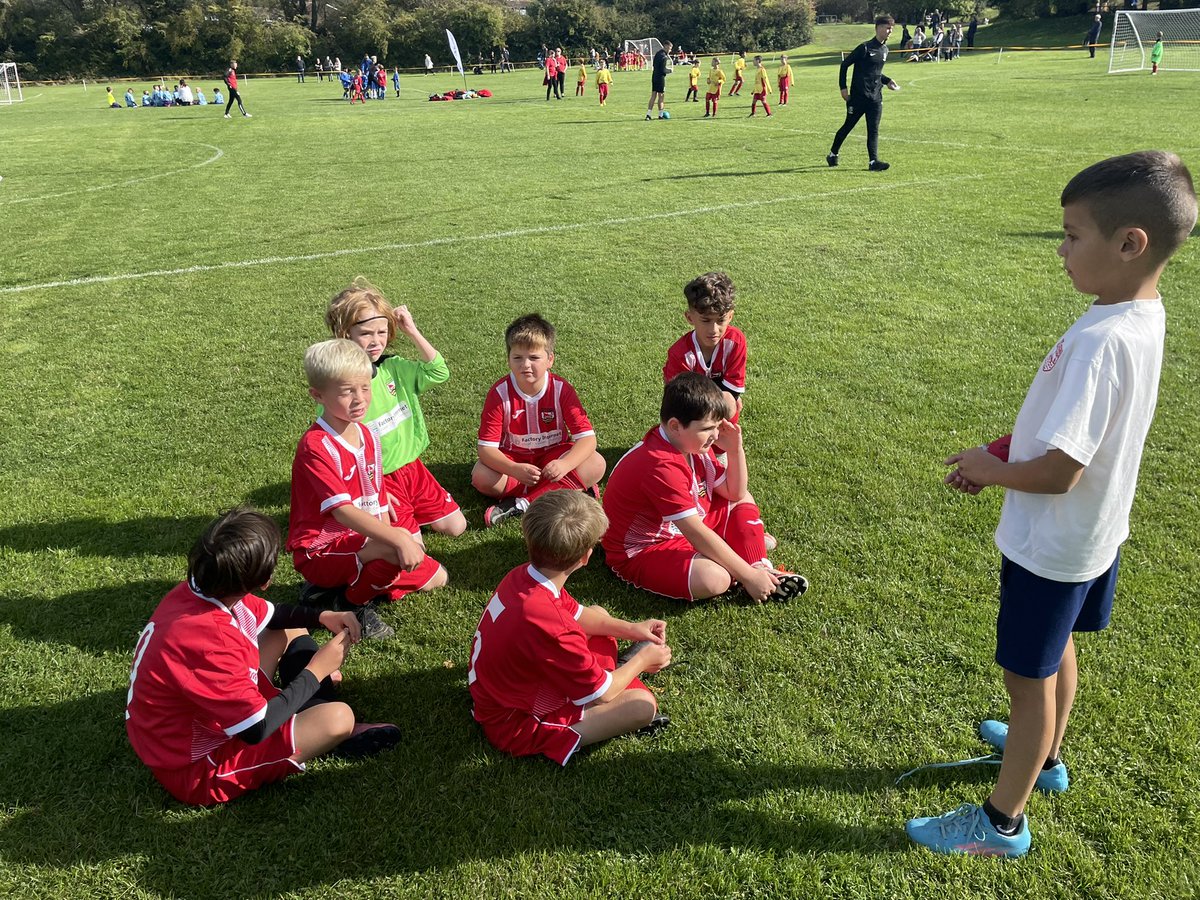 Stlenssport's tweet photo. Team captain Ollie could not take part yesterday due to a fractured wrist. So we offered him the job of manager for the day. What a move that was as he was brilliant and led them to 3rd place.I am happy to say he has now signed a 3 year contract. @DCAT211 @StLensCEAcademy https://t.co/sTtoNIDRL8