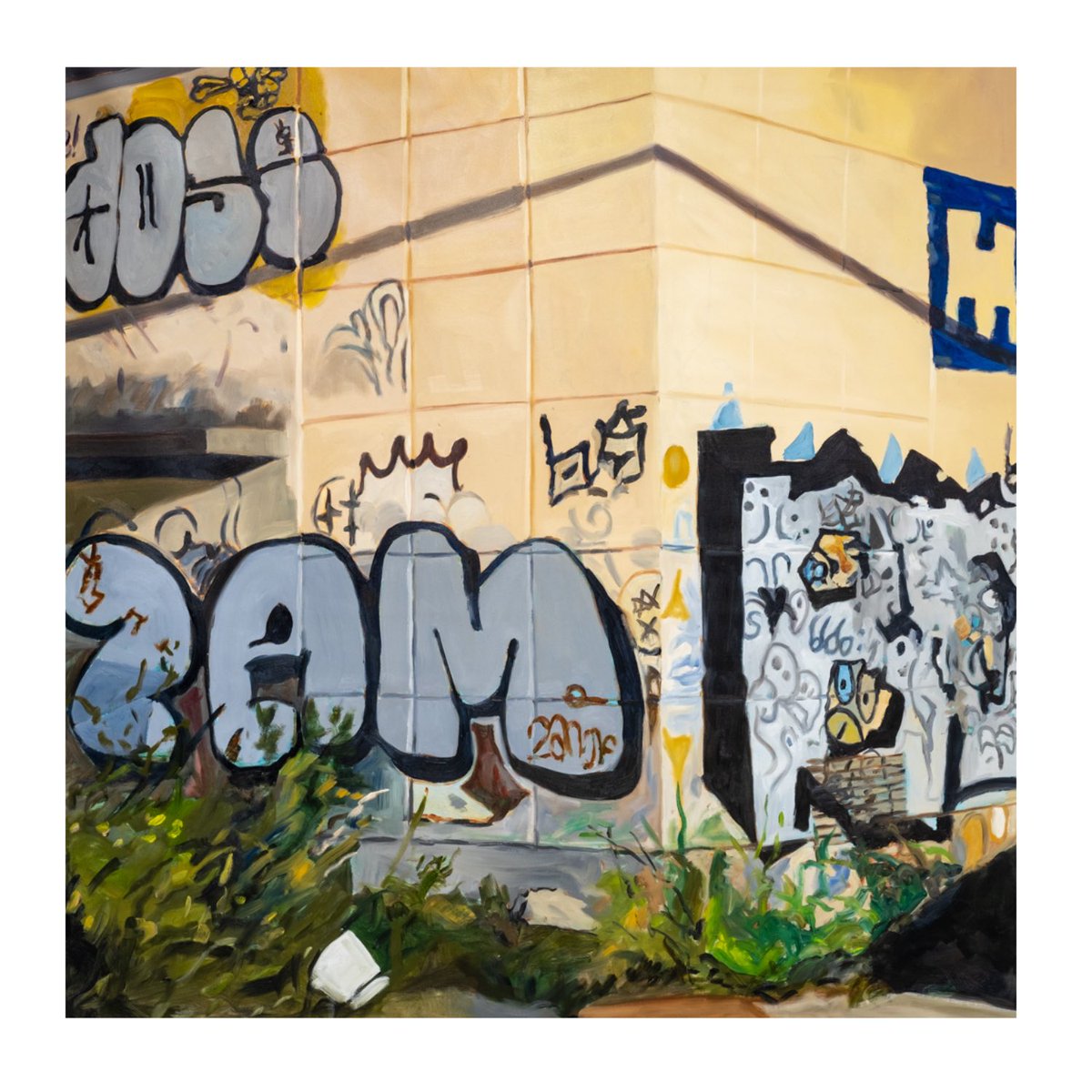 Zam, 2022 oil on canvas 160x160cm #painting #contemporaryart #newpainting #oilpainting