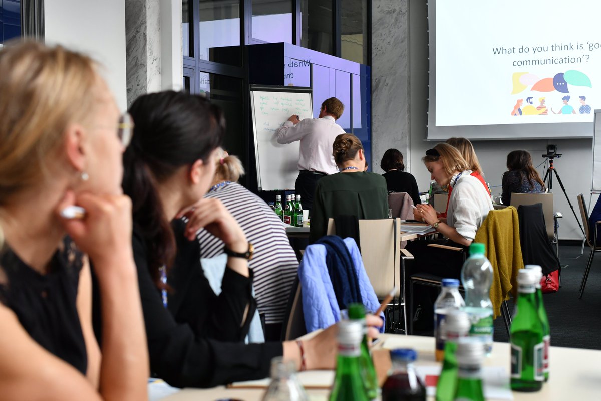 ECCPoland's tweet photo. The second day of the @ECC_web communication workshop is about to begin! 
Let's find out how to put theory into practice! 
@BenRayThePoet https://t.co/YSNyIjXQex