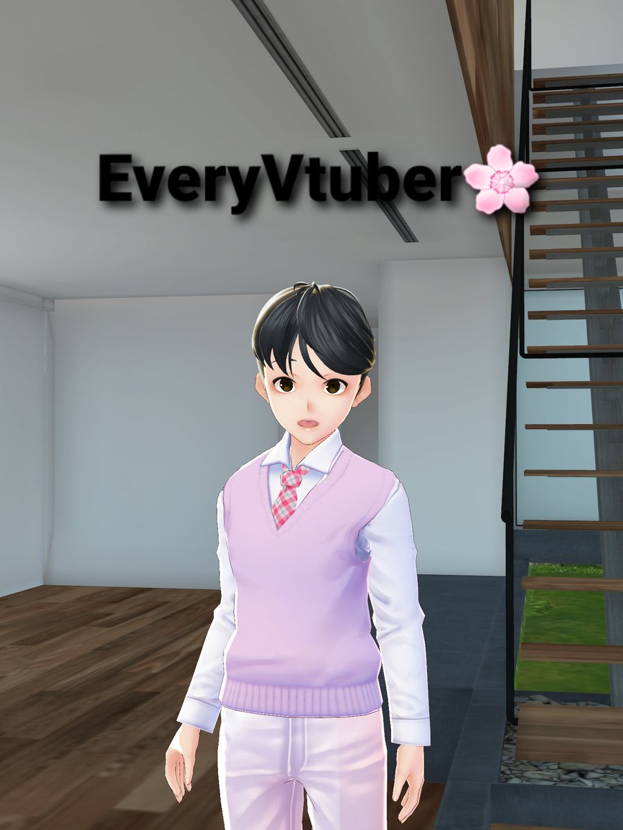 I have made a new vroid model for redesign I have gone out with black and pink! #Vfollowers #VTuberUprising