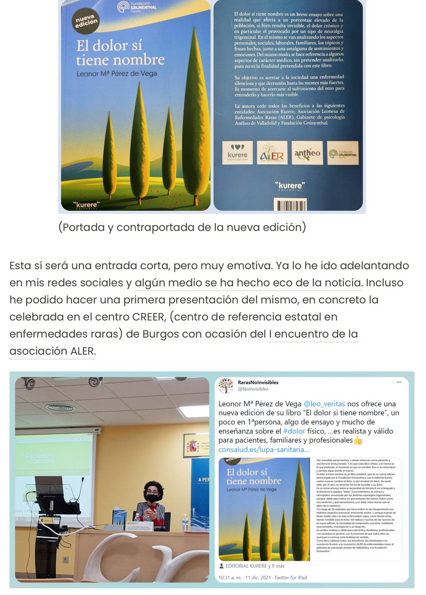 NoInvisibles's tweet image. Es #DiaInternacionalNeuralgiaTrigémino #TrigeminalNeuralgiaAwarenessDay
#NeuralgiadelTrigémino afecta al S. Nervioso Periférico, es de las #EERR por su baja prevalencia y también invisible🤯
Recomendamos el blog de @leo_veritas q habla de #BesosQueDuelen
eldolortienenombre.com/2021/12/17/el-…