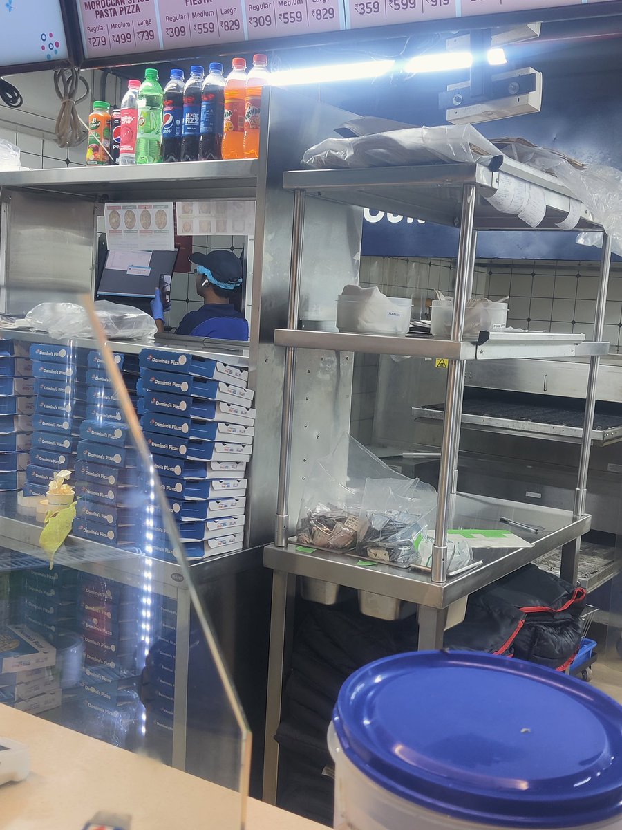kunal2990's tweet photo. Bad experience in @dominos 
1. When I enter no staff give me a proper guide , no welcome, when i ask something no proper reply
2. As you can see the pizza plate and wardrobe was not clean.
3. Some offer was going on Durga Puja i ask him but again didn't explain https://t.co/WLWOkU1Aof